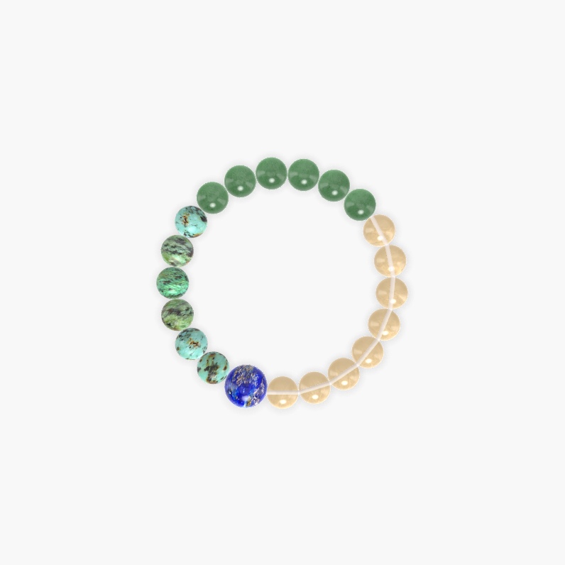 Citrine, Aventurine, African Turquoise and more Gemstone Bracelet