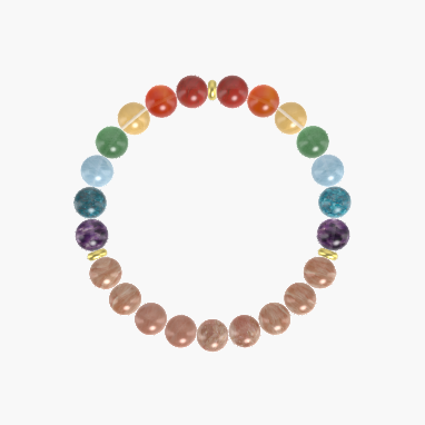 Sunstone, Amethyst, Apatite and more Gemstone Bracelet