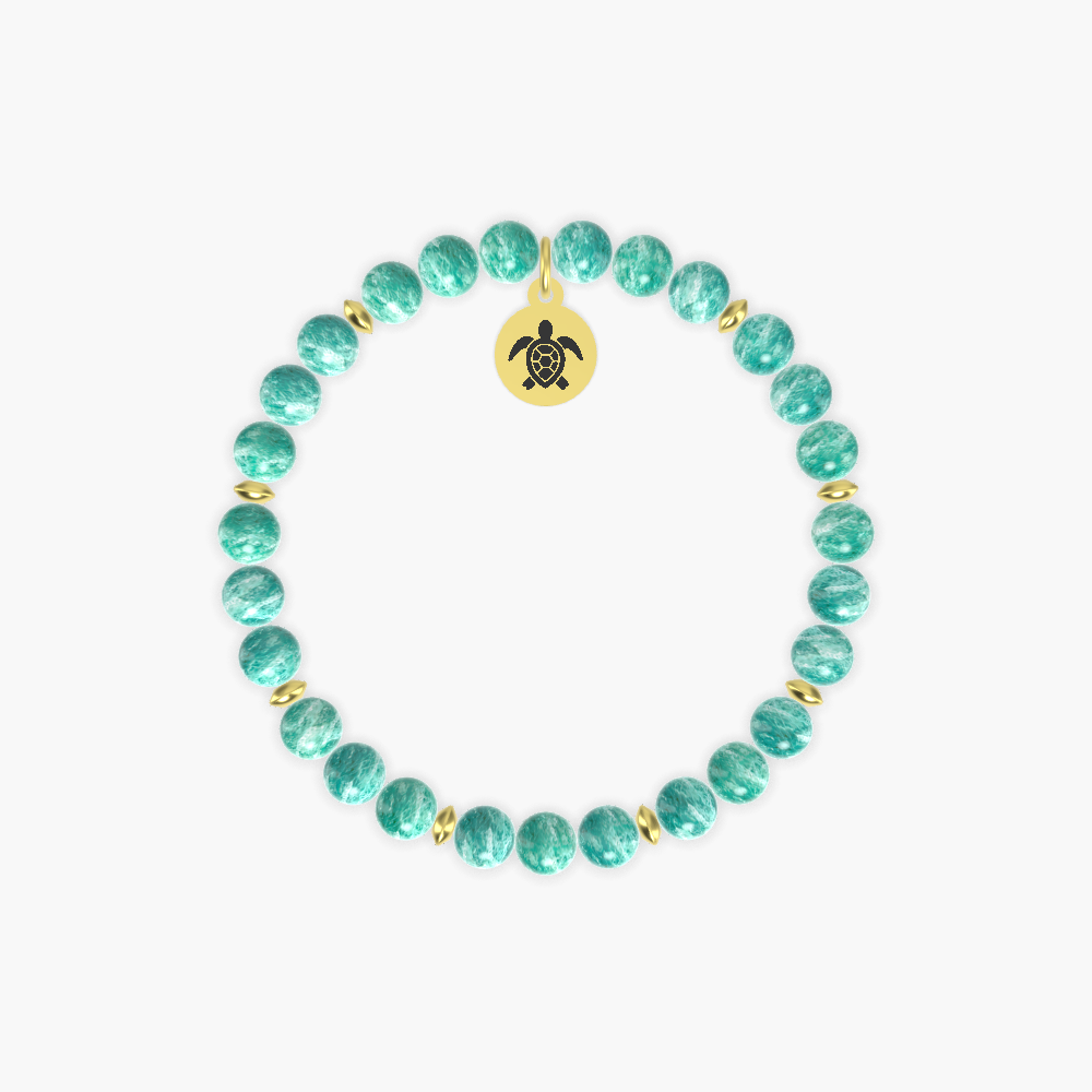 Turtle Serenity - Amazonite Bracelet