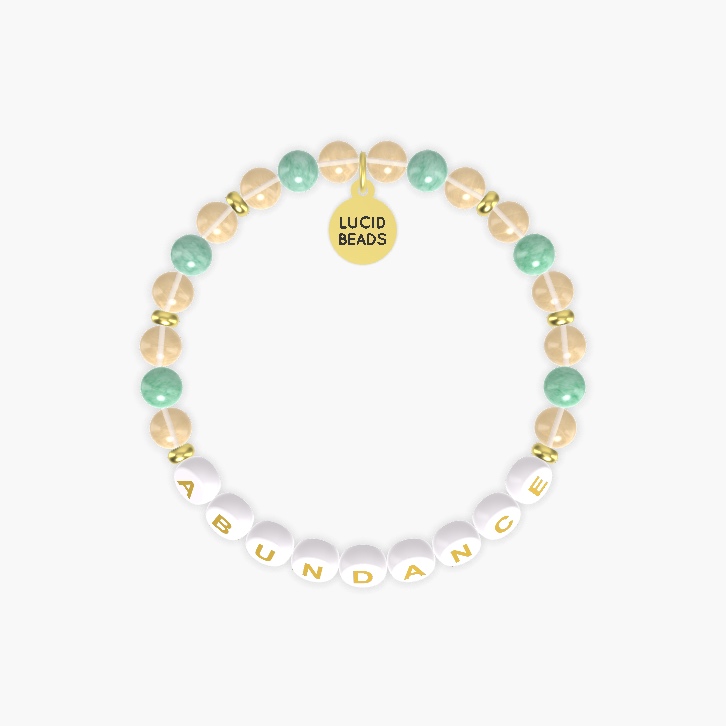 Golden Heart Prosperity - Citrine and Green Jade Bracelet