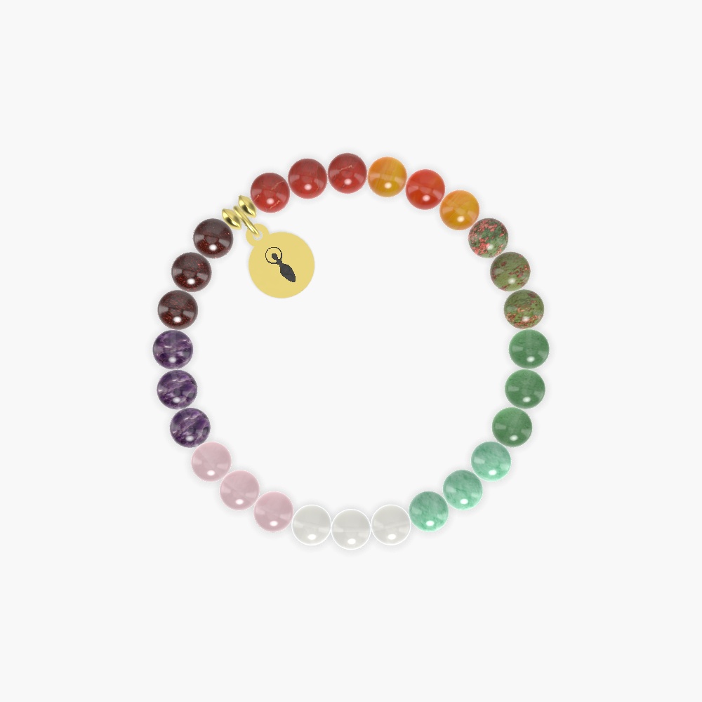 Moonstone, Green Jade, Aventurine and more Gemstone Bracelet