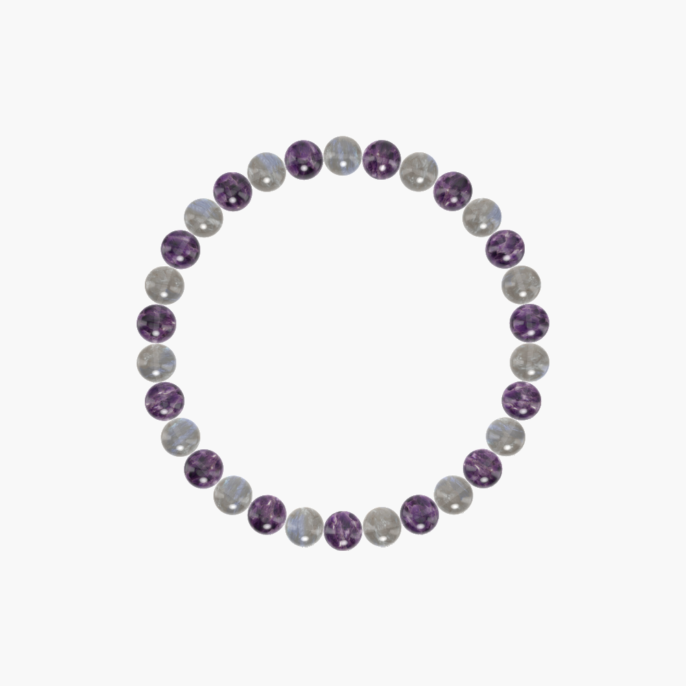 Amethyst and Labradorite Bracelet