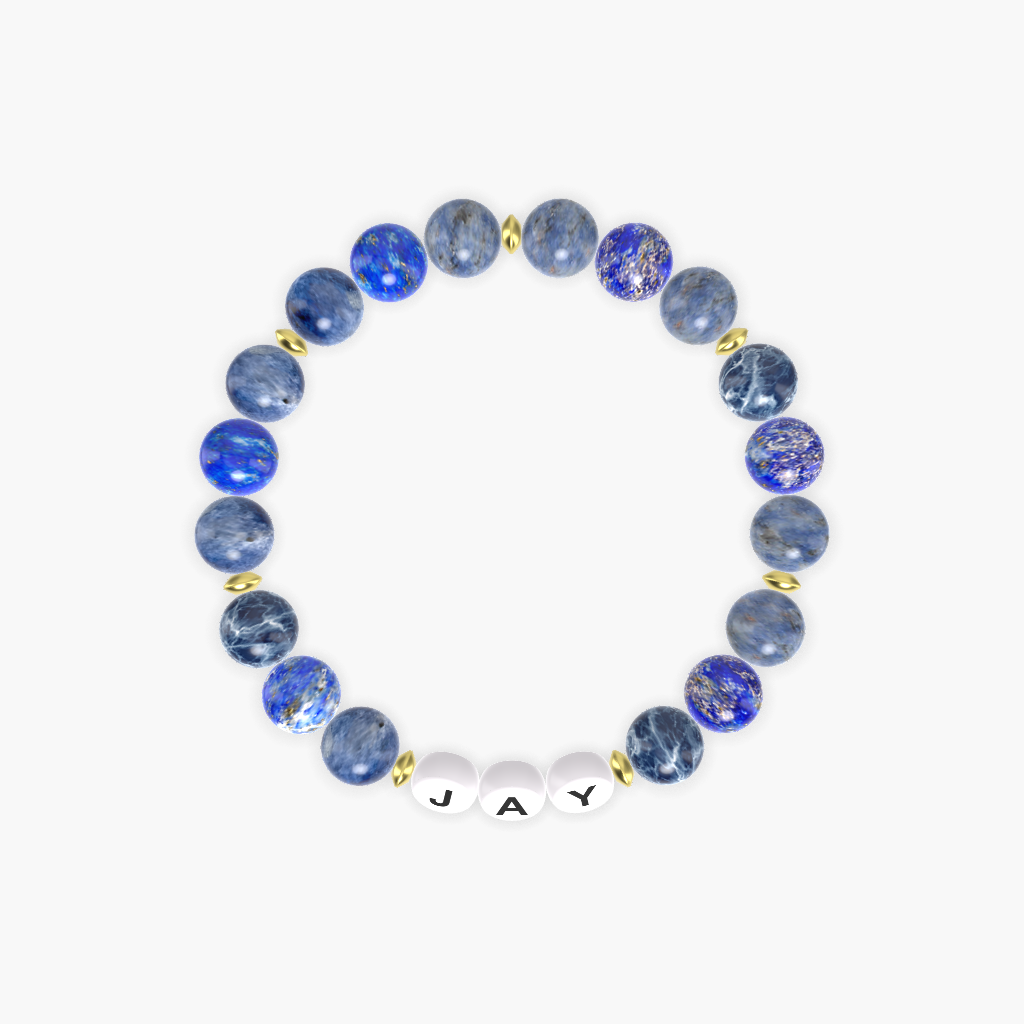 Sodalite and Lapis Lazuli Bracelet