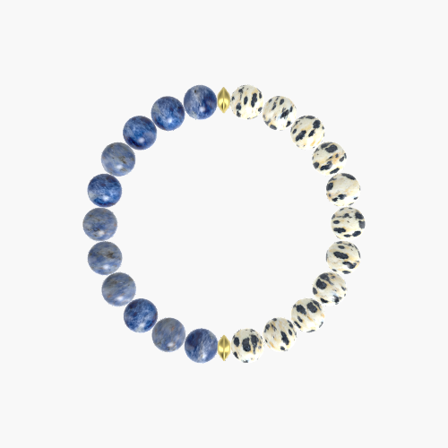Dalmatian Jasper and Sodalite Bracelet