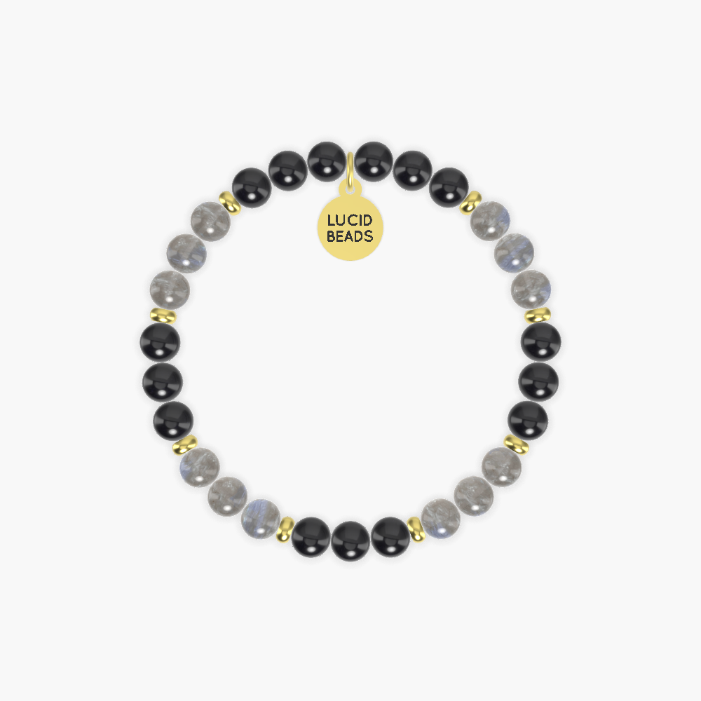 Black Tourmaline and Labradorite Bracelet