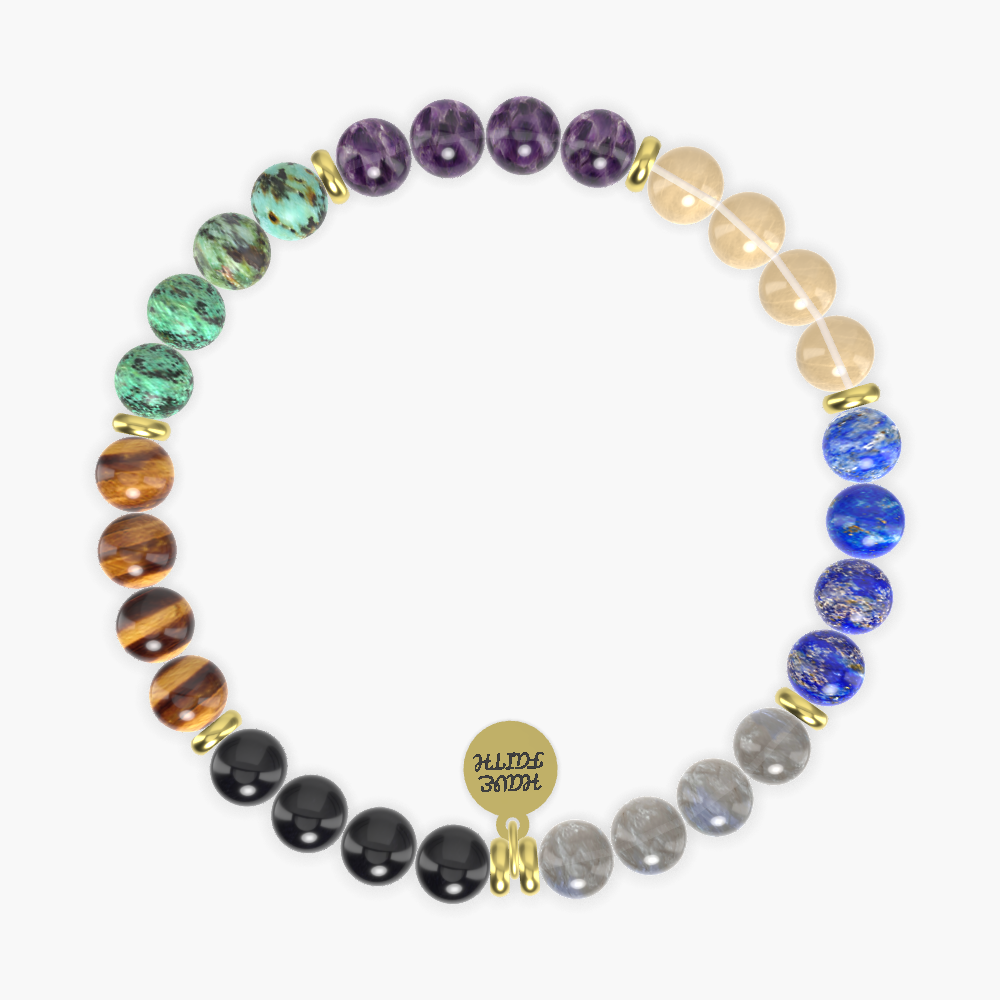 Labradorite, Lapis Lazuli, Citrine and more Gemstone Bracelet