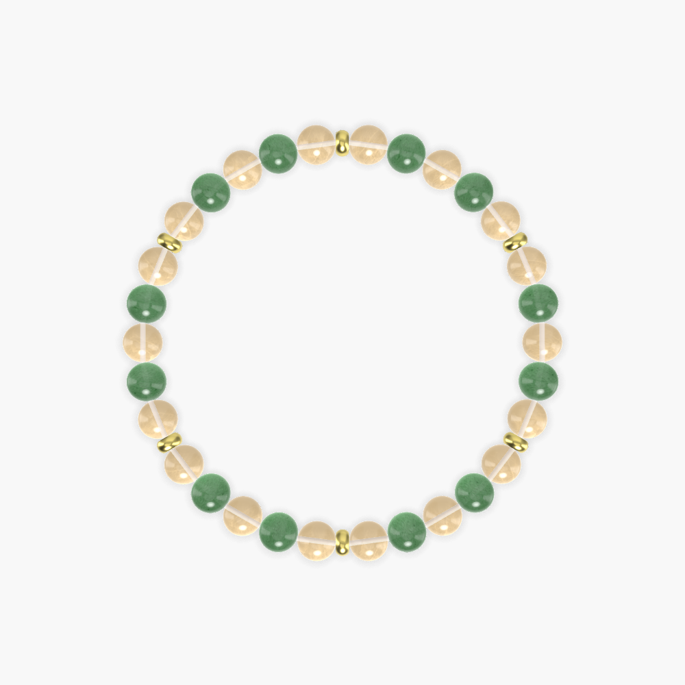 Mentor's Triumph - Citrine and Aventurine Bracelet