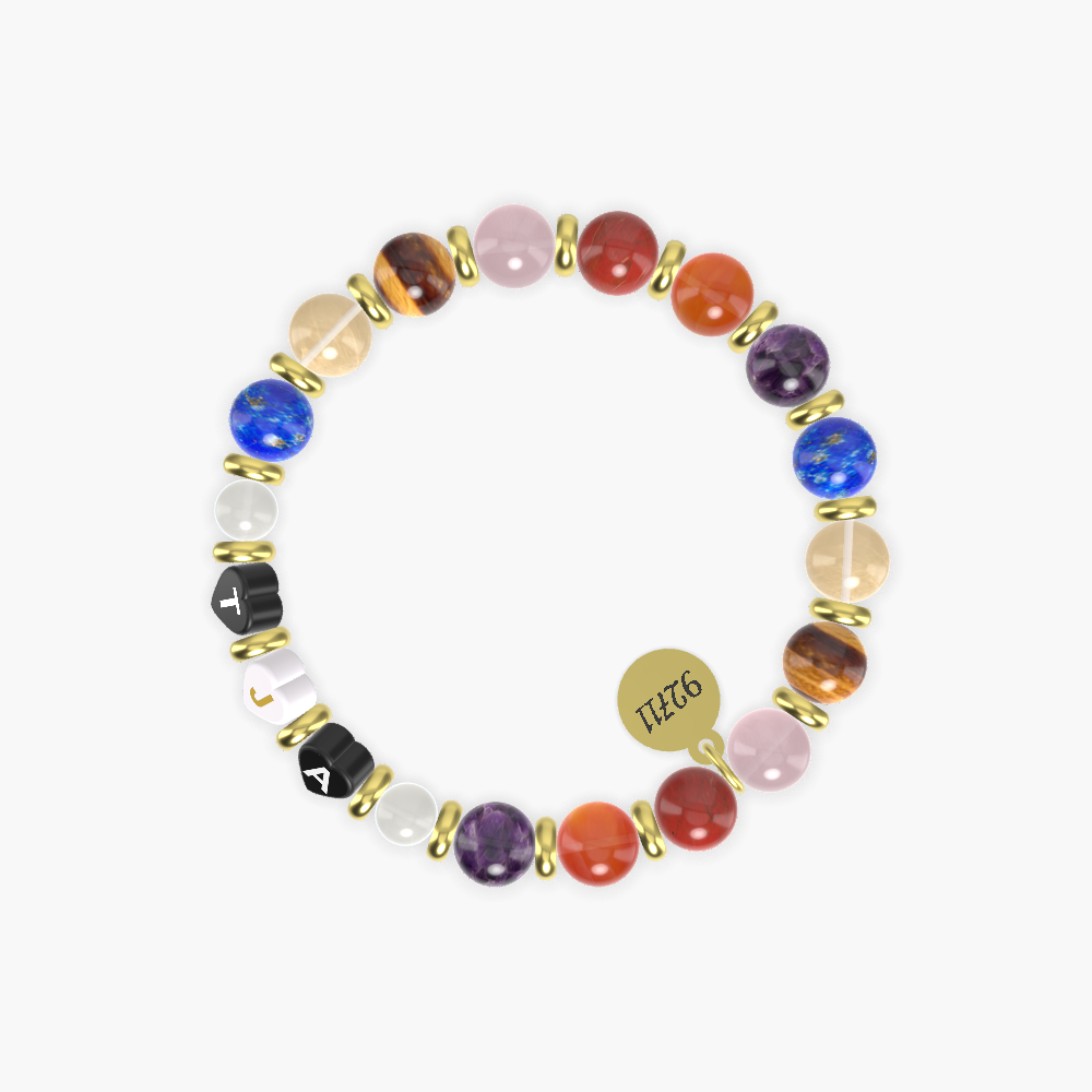 Carnelian, Red Jasper, Rose Quartz and more Gemstone Bracelet