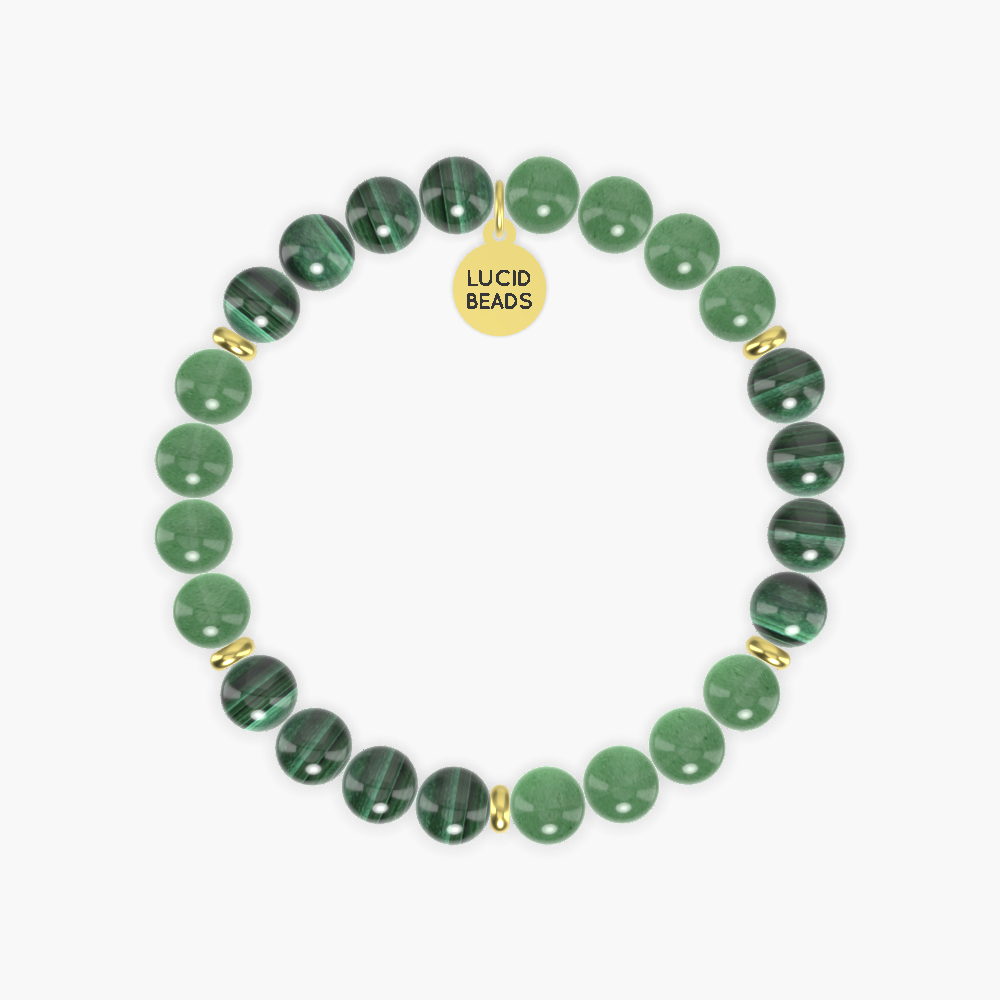 Renewal Harmony Gift - Aventurine and Malachite Bracelet