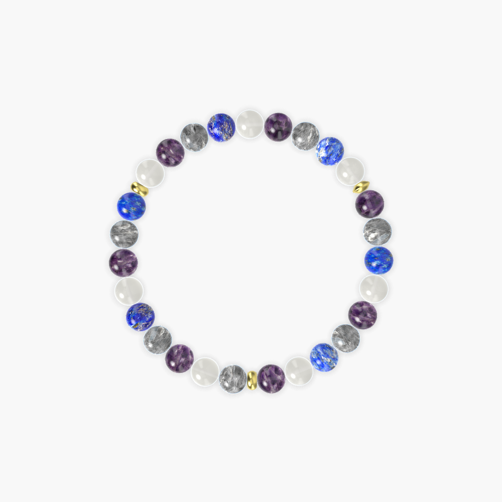 Labradorite, Amethyst, Moonstone and more Gemstone Bracelet