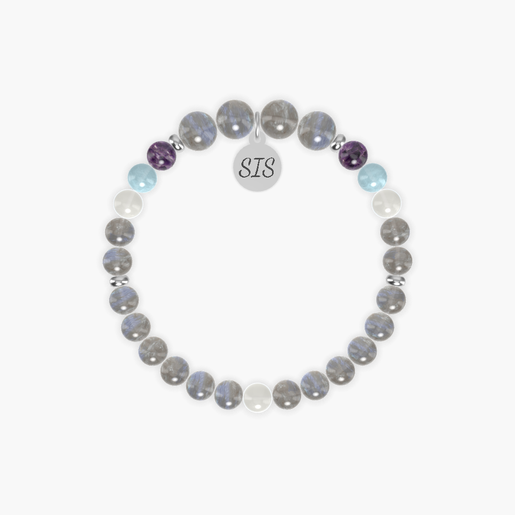 Labradorite, Moonstone, Aquamarine and more Gemstone Bracelet