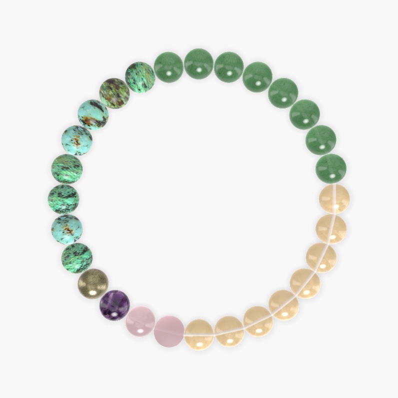 Citrine, Aventurine, African Turquoise and more Gemstone Bracelet