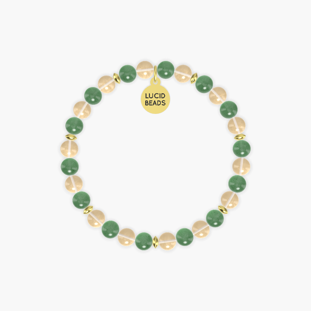 Joyful Radiance - Citrine and Aventurine Bracelet
