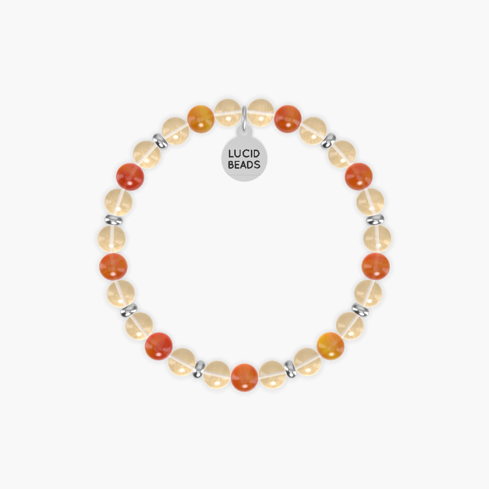 Citrine and Carnelian Bracelet