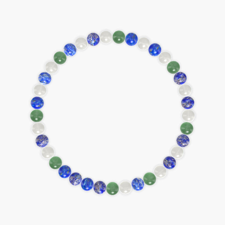 Lapis Lazuli, Moonstone and Aventurine Bracelet