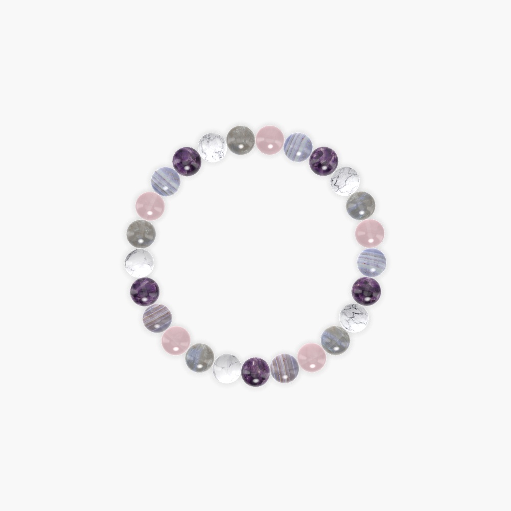 Amethyst, Blue Lace Agate, Rose Quartz and more Gemstone Bracelet