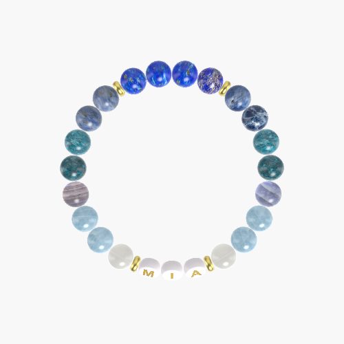 Aquamarine, Apatite, Sodalite and more Gemstone Bracelet