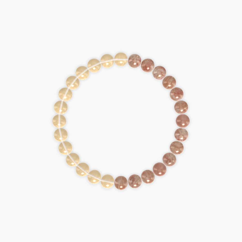 Sunstone and Citrine Bracelet