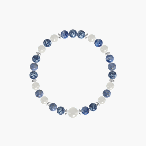Sodalite and Moonstone Bracelet