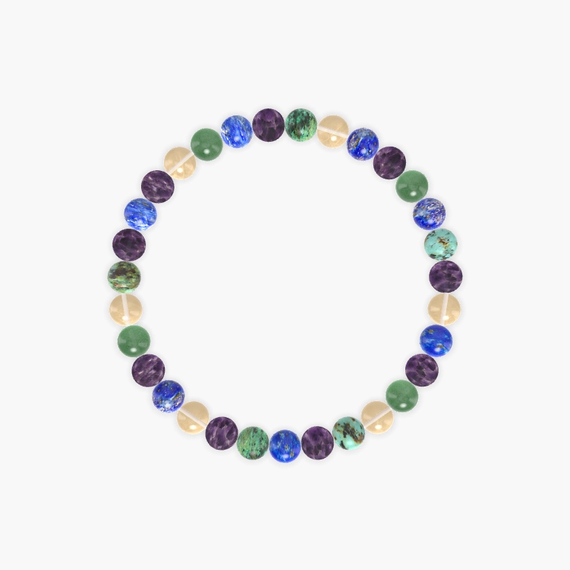 Amethyst, Lapis Lazuli, Citrine and more Gemstone Bracelet