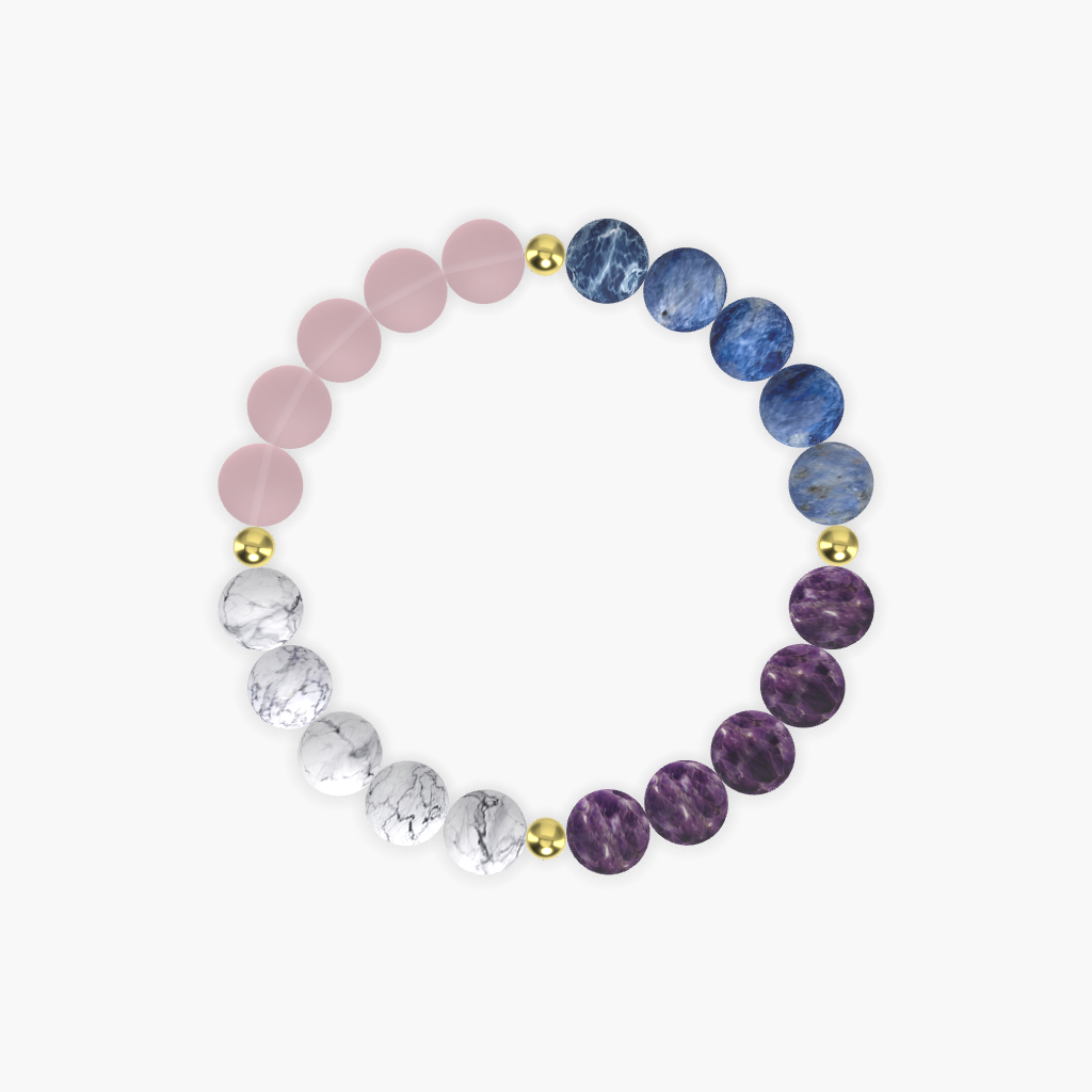 Amethyst, Sodalite, Rose Quartz and more Gemstone Bracelet