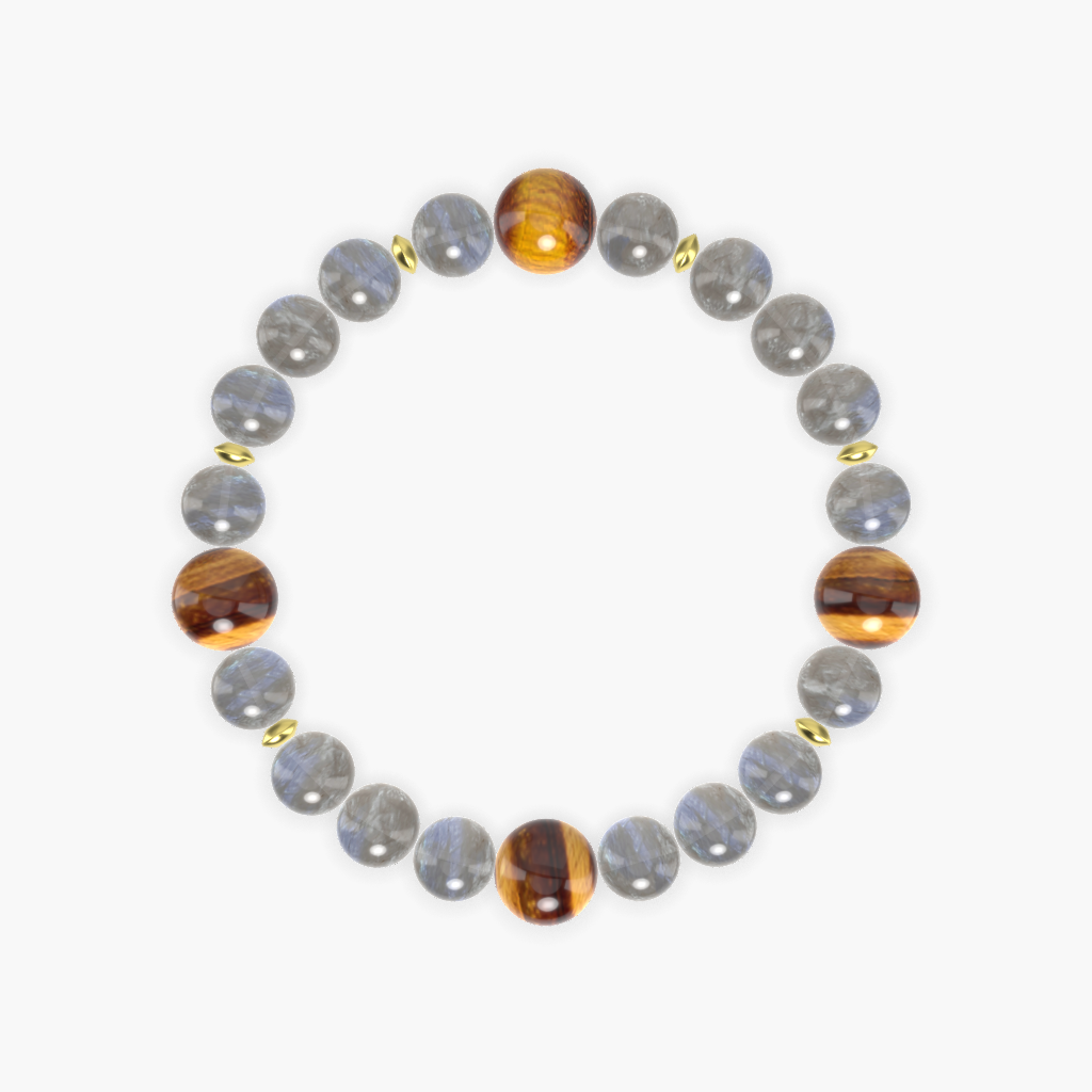 Labradorite and Tiger Eye Bracelet