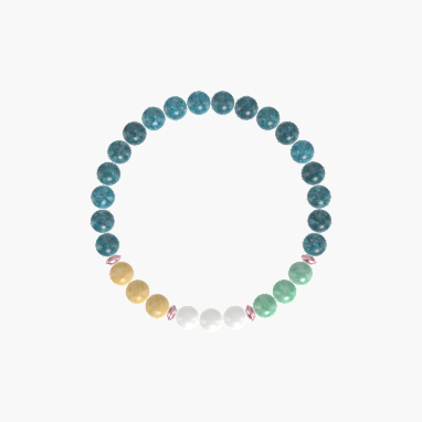 Apatite, White Jade, Green Jade and more Gemstone Bracelet