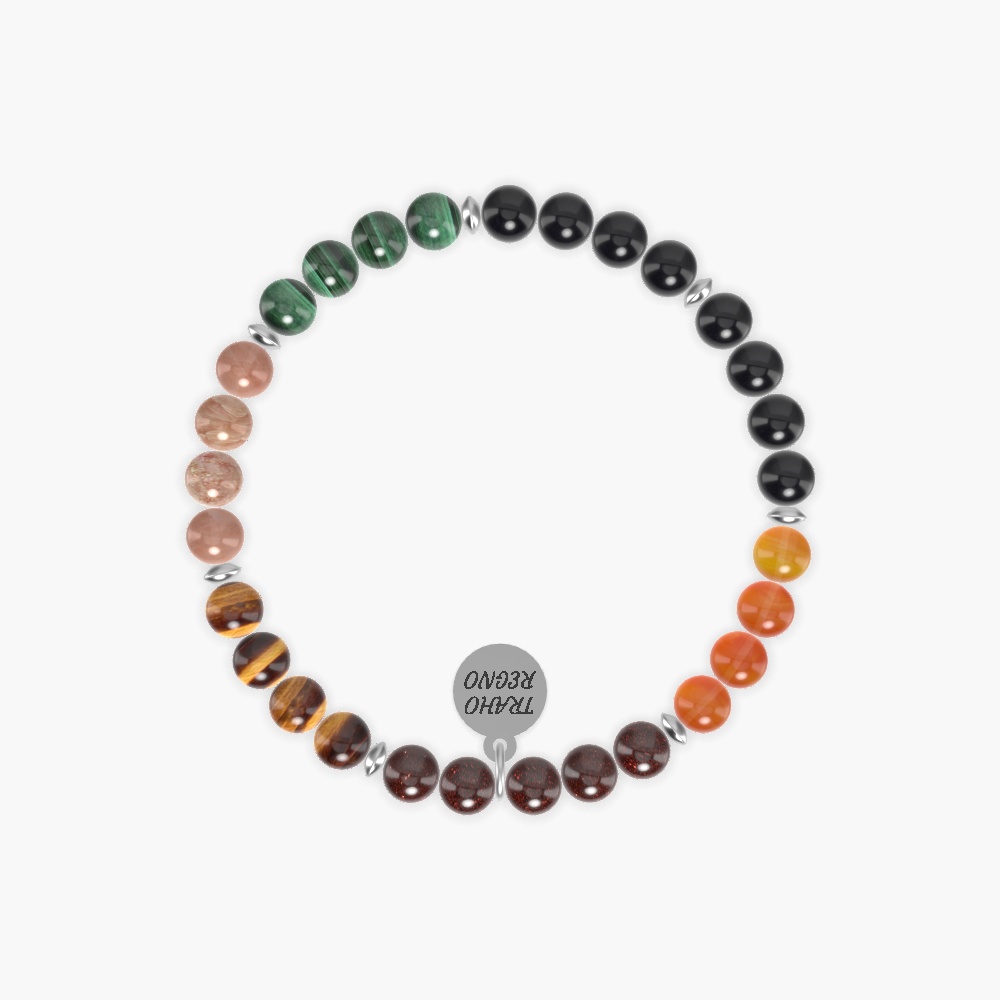 Garnet, Carnelian, Black Onyx and more Gemstone Bracelet