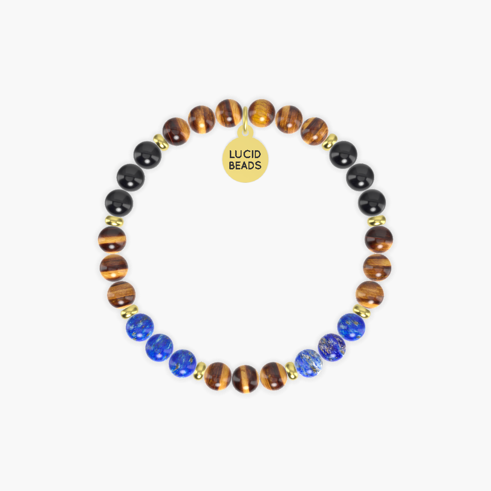Tiger Eye, Lapis Lazuli, Black Tourmaline and more Gemstone Bracelet