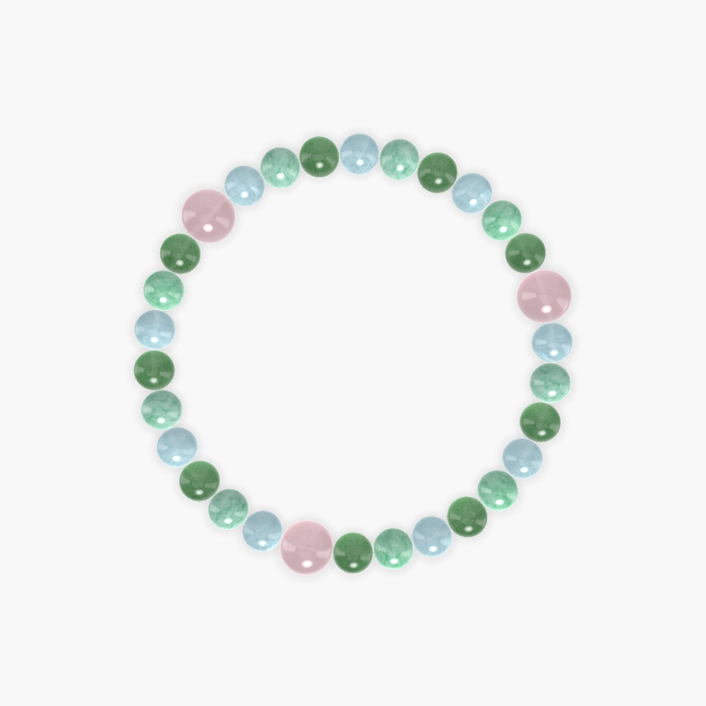 Aventurine, Green Jade, Aquamarine and more Gemstone Bracelet