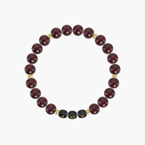 Garnet Gemstone Bead Bracelet