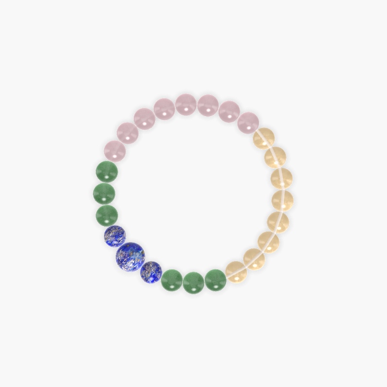 Citrine, Rose Quartz, Aventurine and more Gemstone Bracelet