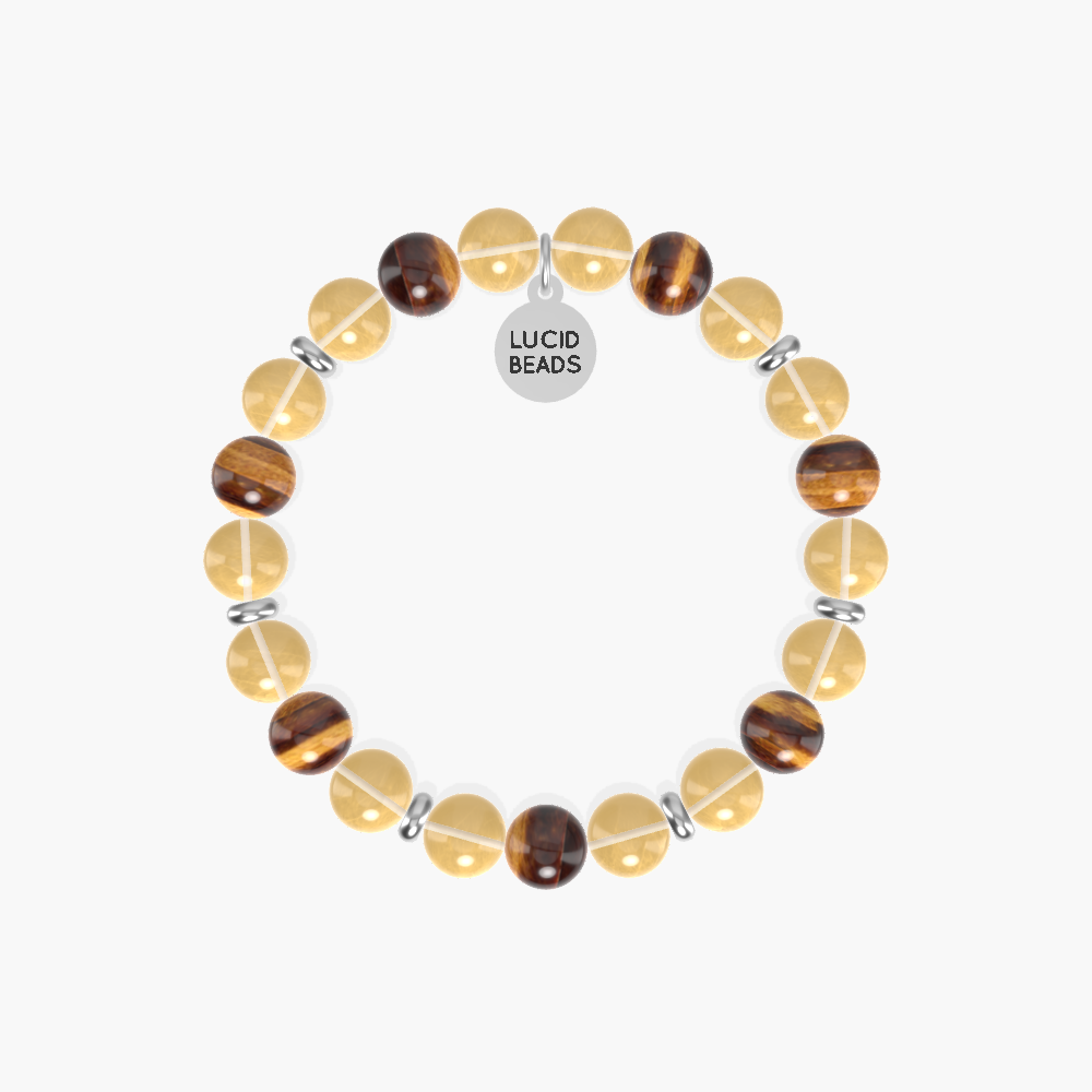 Empowerment Energy - Citrine and Tiger Eye Bracelet