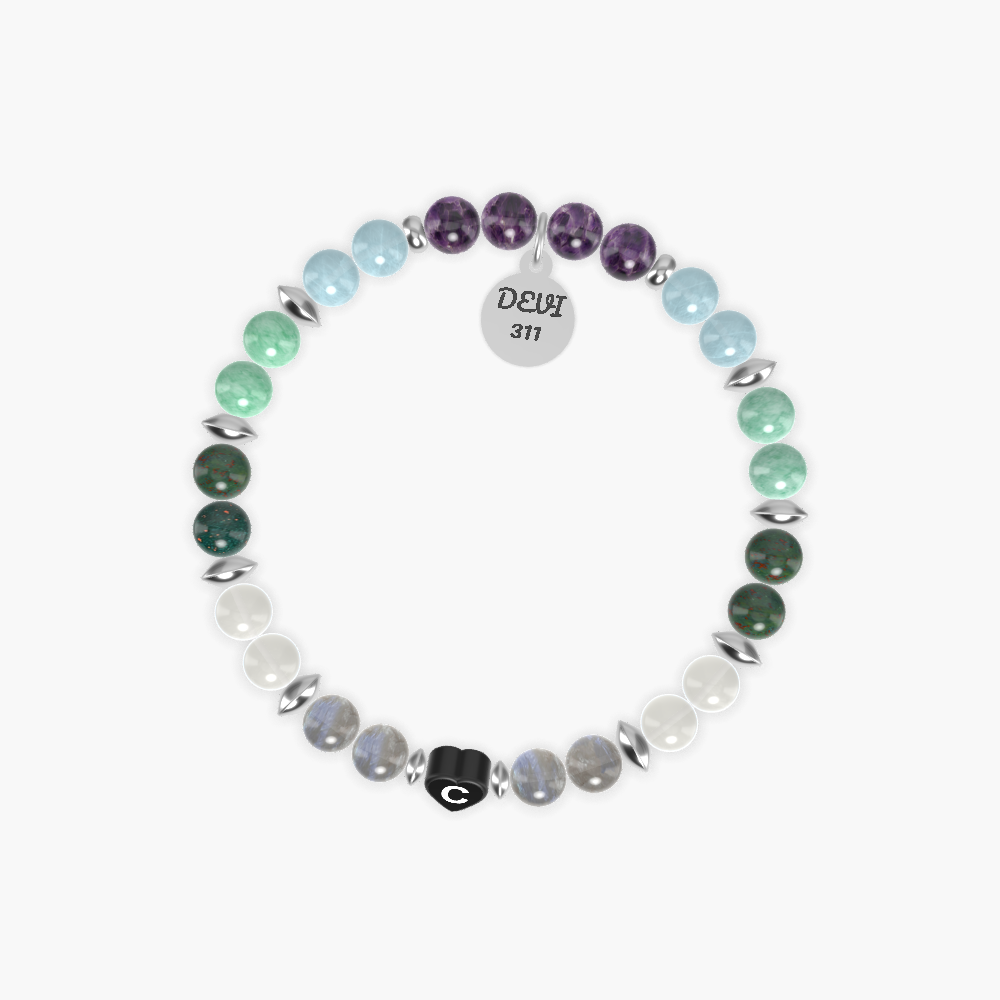 Labradorite, Moonstone, Bloodstone and more Gemstone Bracelet