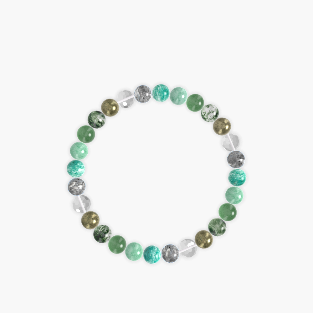 Green Jade, Amazonite, Labradorite and more Gemstone Bracelet