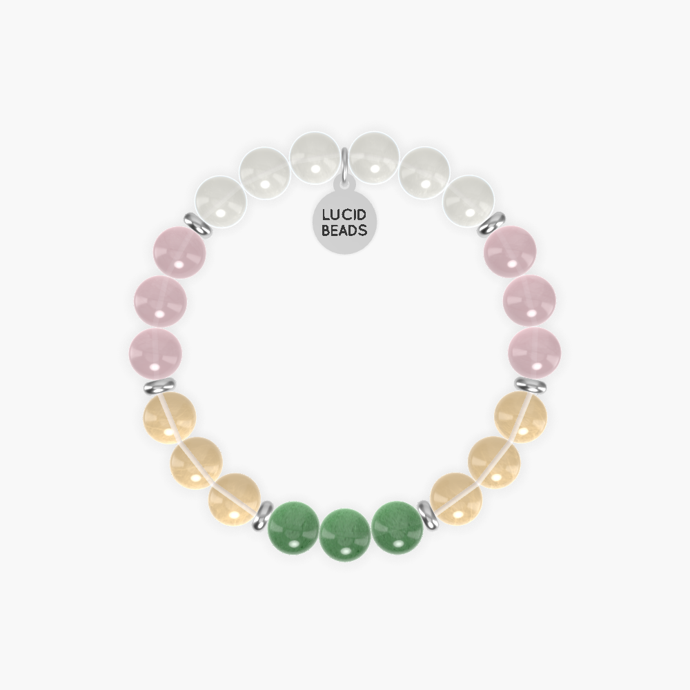 Citrine, Rose Quartz, Moonstone and more Gemstone Bracelet