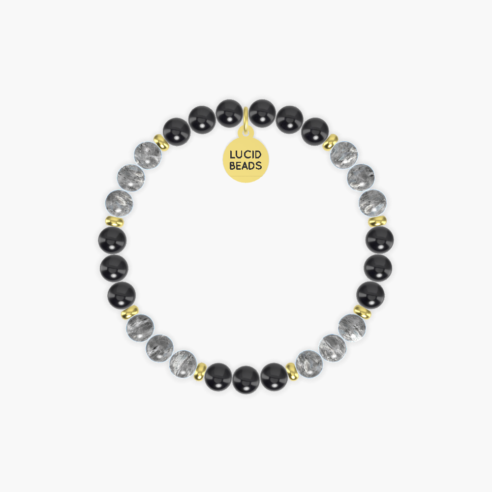 Black Tourmaline and Labradorite Bracelet