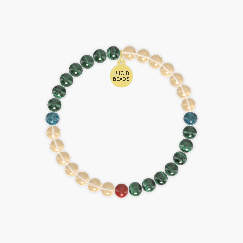 Malachite, Citrine, Apatite and more Gemstone Bracelet