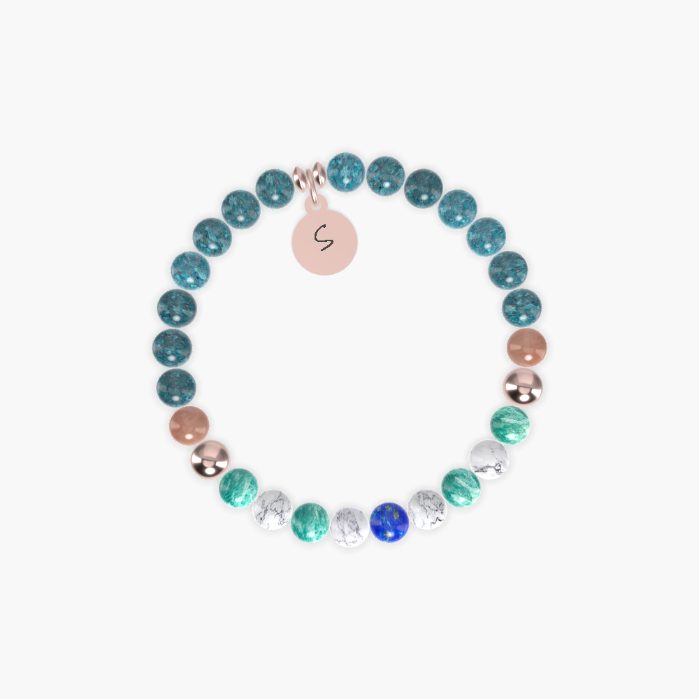 Apatite, Howlite, Amazonite and more Gemstone Bracelet