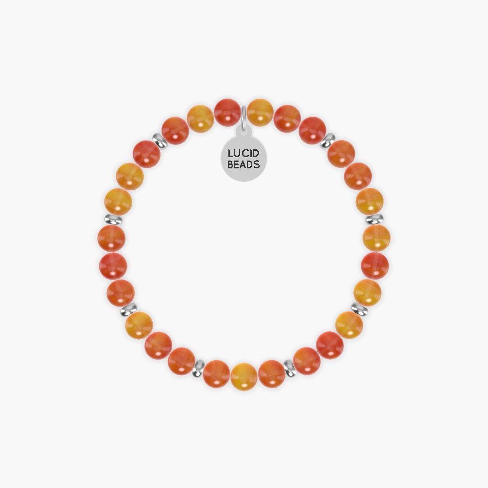 July Birthstone - Carnelian Bracelet