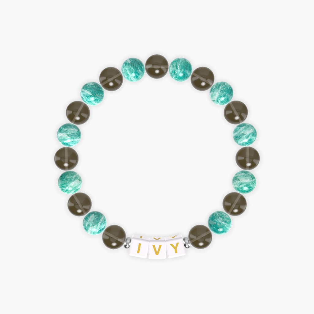 Smoky Quartz and Amazonite Bracelet