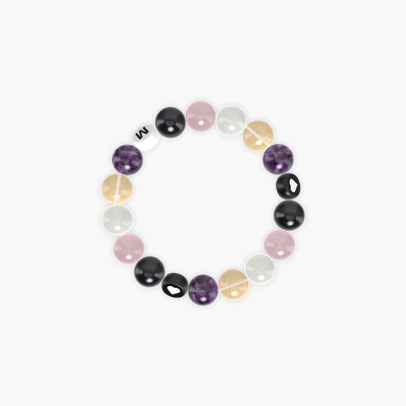 Amethyst, Citrine, Moonstone and more Gemstone Bracelet