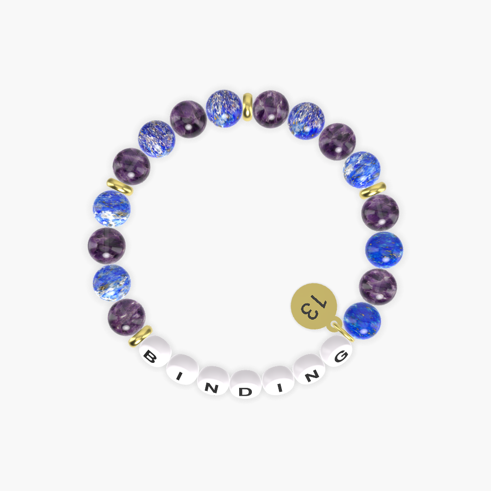 Lapis Lazuli and Amethyst Bracelet