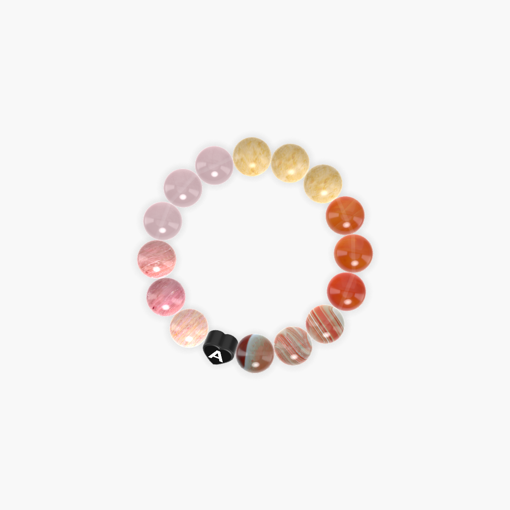 Sardonyx, Carnelian, Yellow Jade and more Gemstone Bracelet