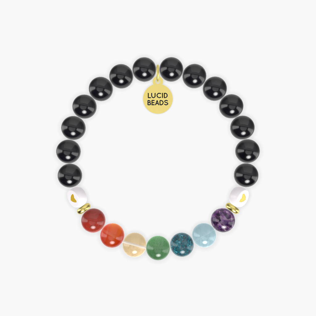 Black Tourmaline, Aventurine, Apatite and more Gemstone Bracelet