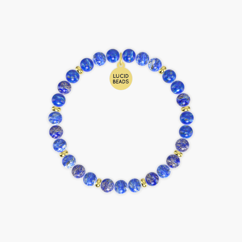 Sagittarius Zodiac Sign Lapis Lazuli and African Turquoise Bracelet By Lucid Beads Official Lucid Beads