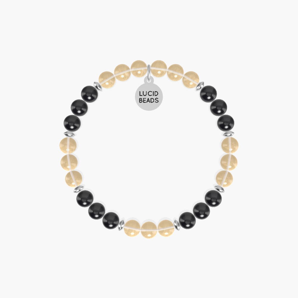 Empower Courage - Citrine and Black Tourmaline Bracelet
