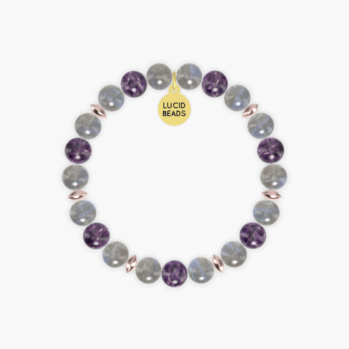 Labradorite and Amethyst Bracelet