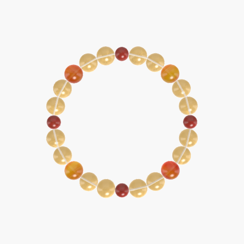 Citrine, Red Jasper and Carnelian Bracelet