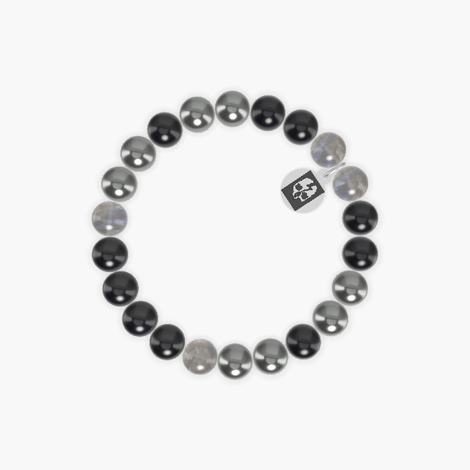 Hematite, Black Obsidian, Labradorite and more Gemstone Bracelet
